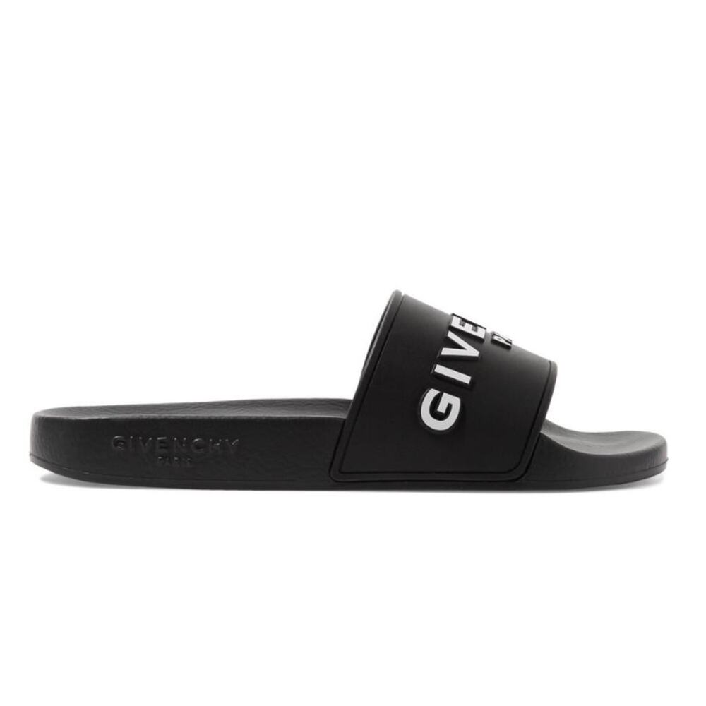 GIVENCHY Logo Rubber Pool Slides Sandals